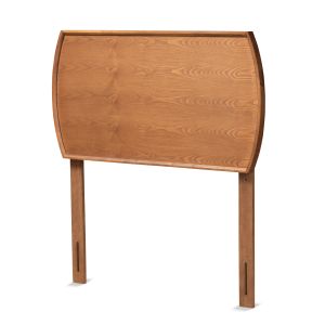 Laurien Mid-Century Modern Ash Walnut Finished Wood Twin Size Headboard