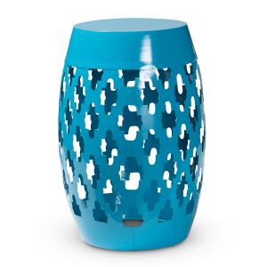 Branson Modern and Contemporary Blue Finished Metal Outdoor Side Table