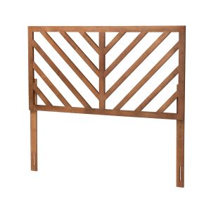 Belisma Modern and Contemporary Ash Walnut Finished Wood King Size Headboard
