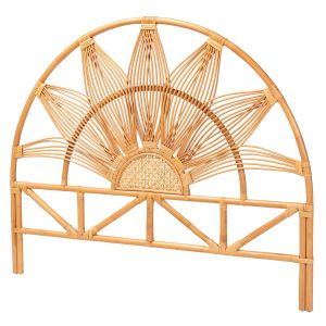 Jasmine Modern Bohemian Natural Rattan King Size Standalone Headboard