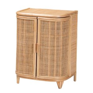 Yanka Bohemian Natural Rattan Storage Cabinet