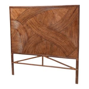Elettra Bohemian Dark Brown Rattan King Size Standalone Headboard