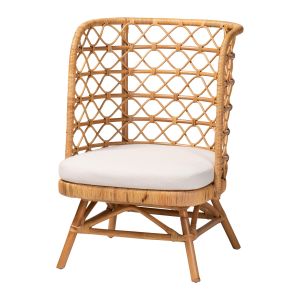 Tania Bohemian Light Honey Rattan Accent Chair