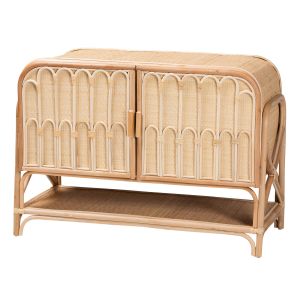 Gitano Bohemian Natural Rattan 2-Door Storage Cabinet