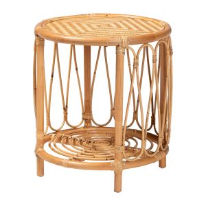 Berilo Bohemian Light Honey Rattan End Table