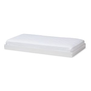 Payton Modern and Contemporary White-Finished Twin Trundle
