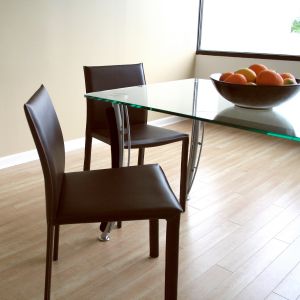 Brown Leather Bar Stool (Set of 2)