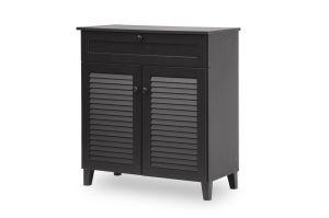 Calvin Espresso Shoe-Storage Cabinet