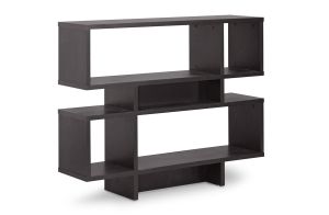 Cassidy 4-Level Dark Brown Modern Bookshelf