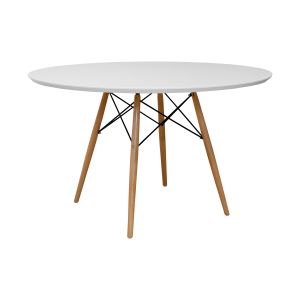 Paris Tower Round Dining Table Wood Leg