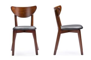 Sumner Mid-Century Style "Walnut" Brown 5-Piece Dining Set