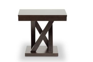 Everdon Dark Brown Modern End Table
