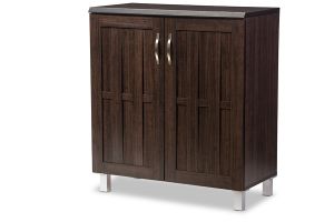 Excel Modern and Contemporary Dark Brown Sideboard Storage Cabinet