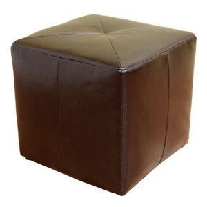 Aric Bonded Leather Ottoman 