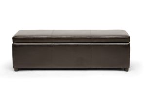Dennehy Dark Brown Modern Ottoman