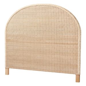 Lanica Japandi Sun Bleached Rattan Queen Size Standalone Headboard