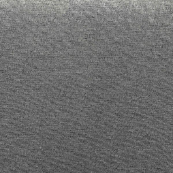 Gala Vintage Classic Traditional Dark Grey Fabric Upholstered and Walnut Brown Finished Wood Queen Size Arched Headboard