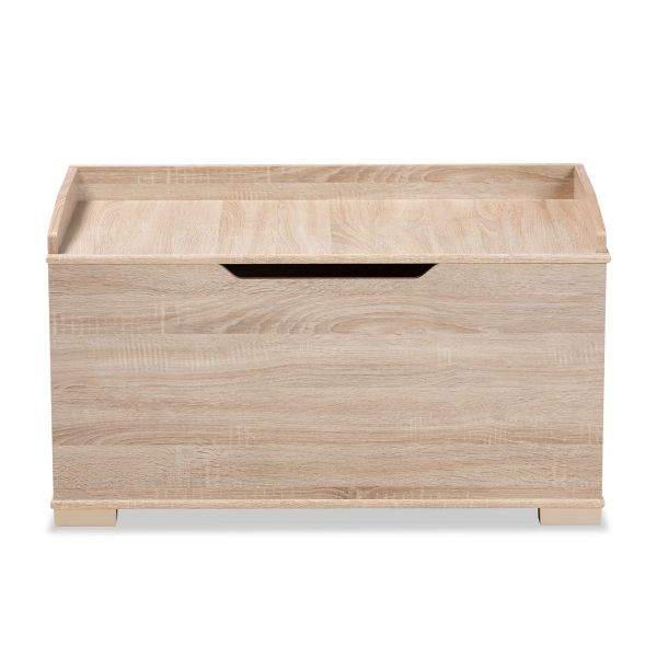 Mariam Modern and Contemporary Oak Finished Wood Cat Litter Box Cover House