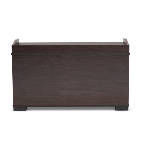 Mariam Modern and Contemporary Dark Brown Finished Wood Cat Litter Box Cover House