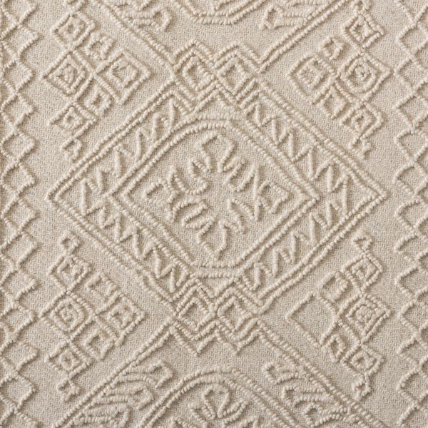 Linwood Modern and Contemporary Ivory Hand-Tufted Wool Area Rug