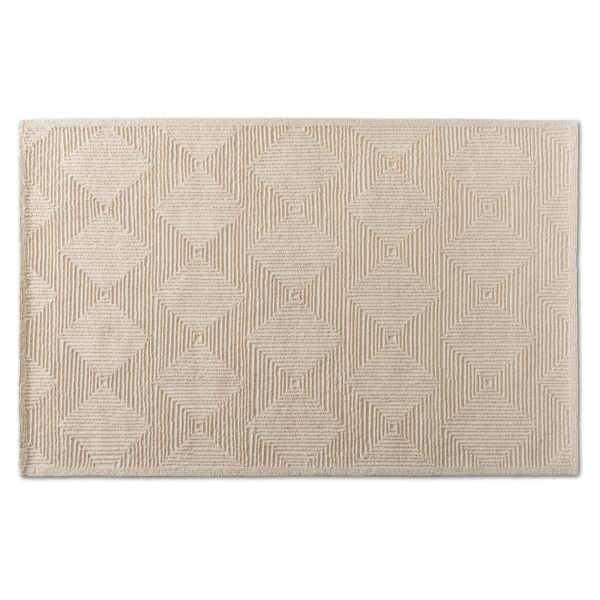 Sovanna Modern and Contemporary Ivory Hand-Tufted Wool Area Rug