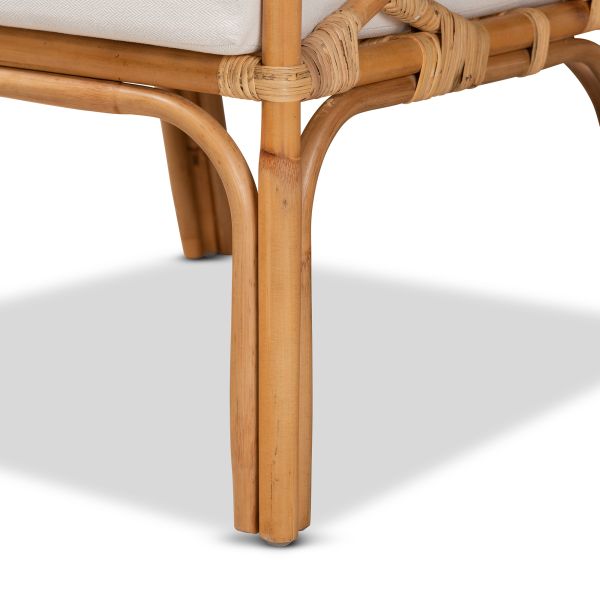 Sonia Modern and Contemporary Natural Finished Rattan Armchair