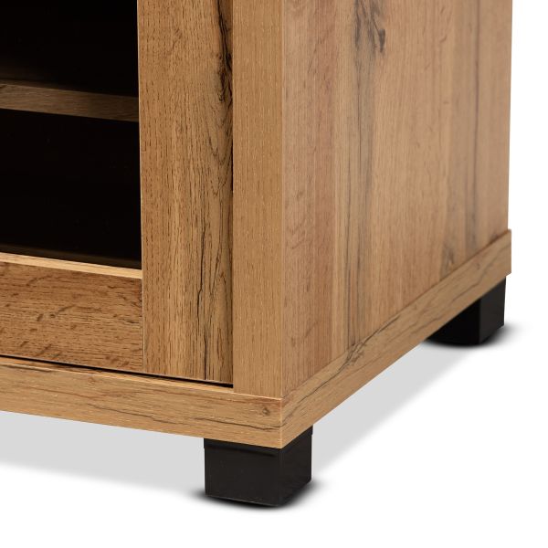 Beasley Modern and Contemporary Oak Brown Finished Wood 1-Drawer TV Stand