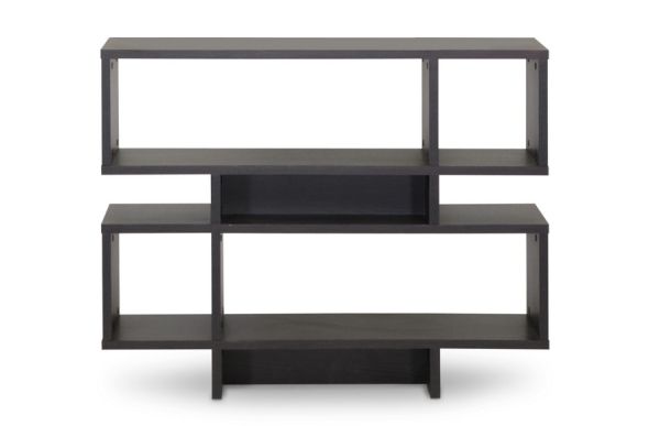 Cassidy 4-Level Dark Brown Modern Bookshelf