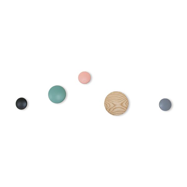Wall Button Wood Coat Hanger