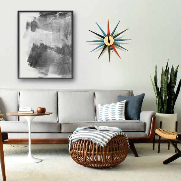 Mid Century Modern Star Clock