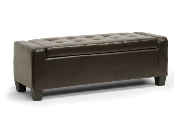 Manchester Dark Brown Ottoman